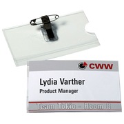 Badges Avery met clip en pin 54 x 90 mm - Doos van 50
